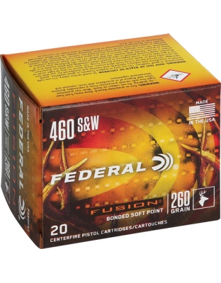 Federal Fusion 460 Sw Magazine 260 Grain Fusion 20 Rounds 10 Boxes per Case