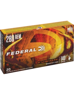 Federal Fusion 280 Rem 140 Grain Fusion 20 Rounds 10 Boxes per Case
