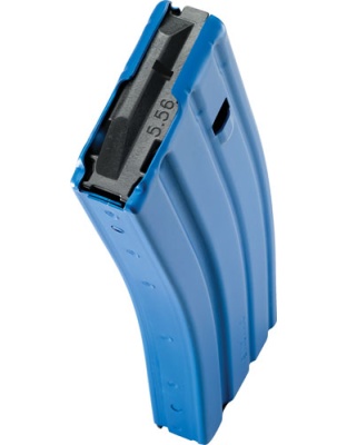 C Products Defense Magazine AR-15 5.56X45 30 Rounds Blue Finish Aluminum