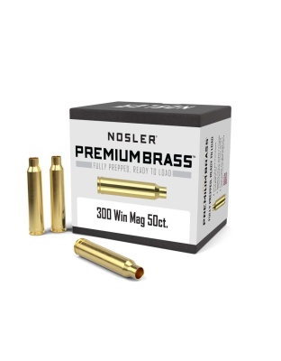 Nosler Unprimed Brass Rifle Cartridge Cases.300 Win Mag 50/ct
