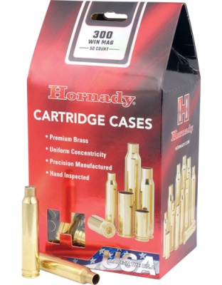 Hornady Unprimed Cases 300 Winchester Magnum 50 Pack 5-Pack/Cs