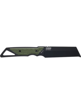 Schrade Knife Outback Cleaver Fixed 3.6" Black/Green