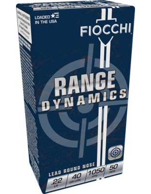 Fiocchi 22LR 40 Grain Lead-Round Nose 1050 Feet Per Second 50 Rounds 100 Boxes per Case