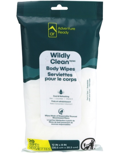Arb Wildly Clean Body Wipes 20 Count