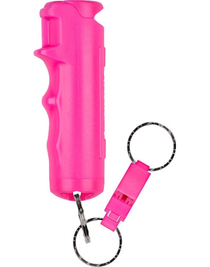 Sabre Pepper Gel Spray with Quick Release Whistle Flip Top Pink