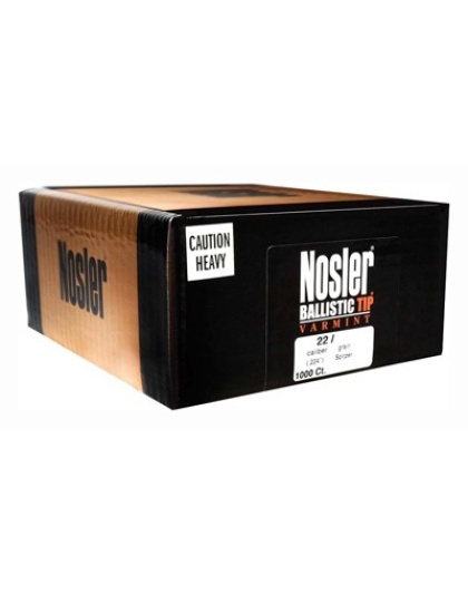 Nosler Bullets 22 Caliber.224 50 Grain Ballistic Tip 1000 Count
