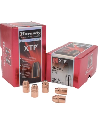 Hornady Bullets 45 Caliber.452 300 Grain XTP 50 Count 15 Boxes per Case