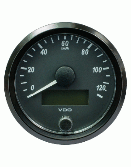 Vdo SingleViu 80 mm (3-1/8") Speedometer - 120 Km/h
