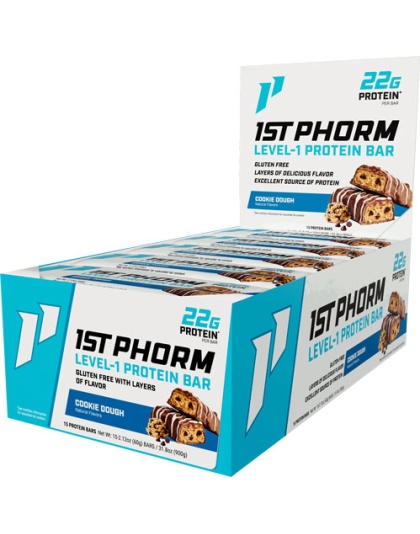 1ST Phorm Level 1 Bar Cookie Dough 15 Bars