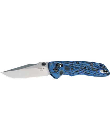 Hogue Deka 3.25" Able Lck Fldr Clip Point G-Mascus Blue Lava