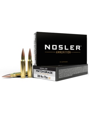 Nosler Bullets Match Grade.308 Winchester (.308 Win) 175 Grain Hollow Point Boat Tail 20 Rounds