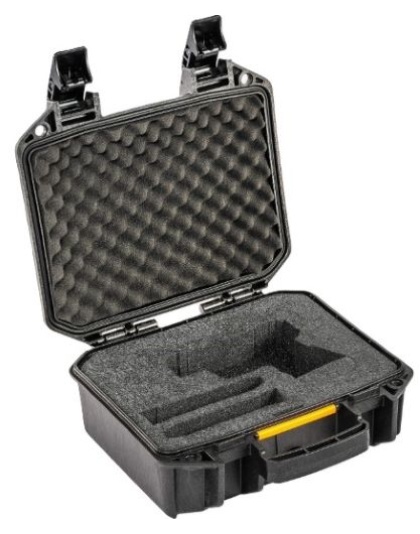 Pelican Pre Cut Vault 1 Pistol Case Universal-Fit Black