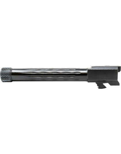 Faxon Firearms Fits Glock 17 Gen 5 Barrel 9 mm Flame Threaded Black