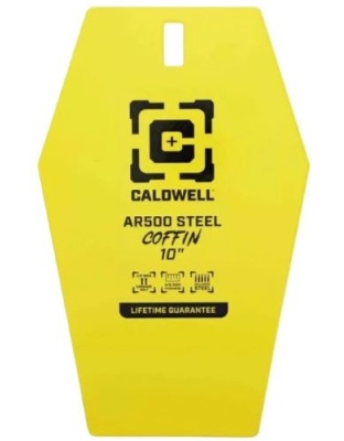 Caldwell AR500 10" Coffin Steel Target Yellow