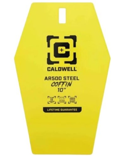 Caldwell AR500 10" Coffin Steel Target Yellow