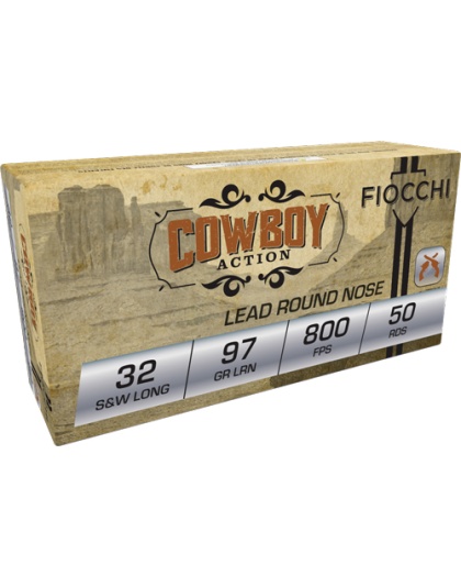 Fiocchi 32 Smith & Wesson Long 97 Grain Lead-Fp 50 Rounds 20 Boxes per Case