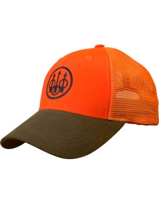 Beretta Cap Upland Trucker Blaze Mesh Back Orange/Tobacco