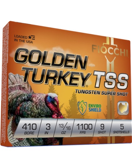 Fiocchi Golden Turkey Tss 410 3" 13/16 Ounce #9 5 Rounds