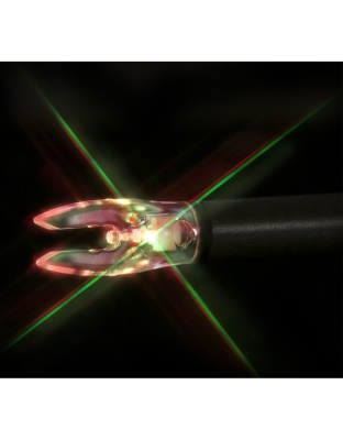 Nockturnal FIT Lighted Nocks Strobing Red/Green 3pk.