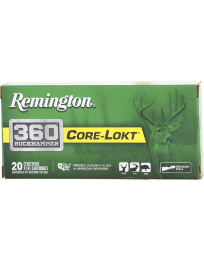Remington 360 Buckhammer 200 Grain Core-Lokt Sp 20 Rounds