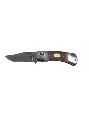 Old Timer Knife Bruin Auto 2.8" Stainless Steel/Sawcut Handle