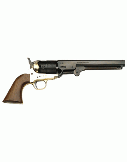 Traditions Bp Revolver 1851 Navy 44 Caliber 7.378" Brass/Wal
