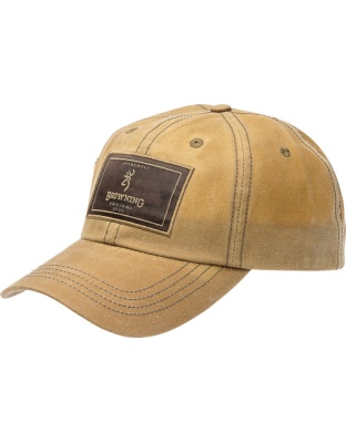 Browning Cap Antiquity Wax Logo Patch Tan Wax