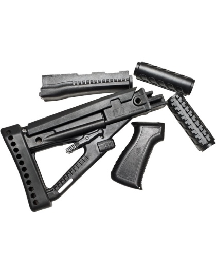Pro Magazine Archangel AK-47/Akm Stock Set Black Polymer