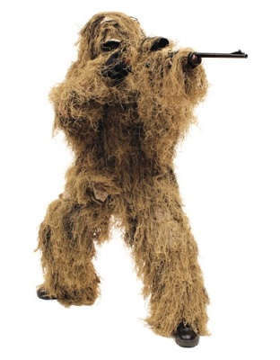 Red Rock Gear Ghillie Suit Desert 5 Piece Adult Medium/Large