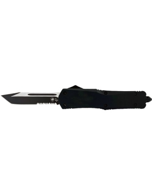 Templar Knife Large Out-the-Front Black Rubber 3.5" Black Tanto Srrtd