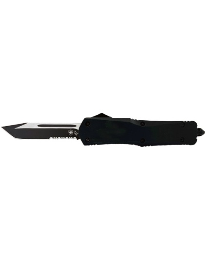 Templar Knife Large Out-the-Front Black Rubber 3.5" Black Tanto Srrtd