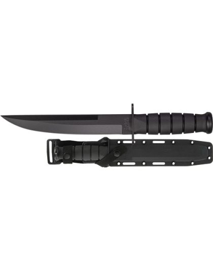 Ka-Bar Knives Ka-Bar Modified Tanto 8" Plain Edge Blade with Hard Plastic Sheath