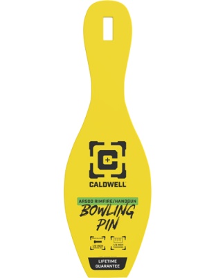 Caldwell AR500 Rimfire Bowling Pin Target 1/4" Yellow