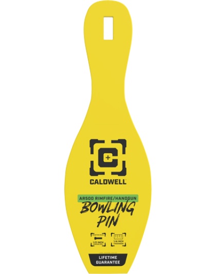 Caldwell AR500 Rimfire Bowling Pin Target 1/4" Yellow
