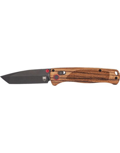 Cobratec Knives Legacy Bar Lock 3" Zebrawood/Black Tanto D2 Blade