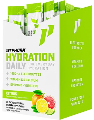 1ST Phorm Hydration Sticks Citrus 20 Count