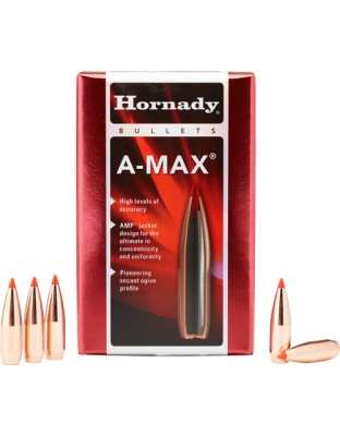 Hornady Bullets 30 Caliber.308 168 Grain A-Max 100 Count 15 Boxes per Case