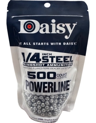 Daisy Slingshot Ammunition 1/4" Steel 500-Pack