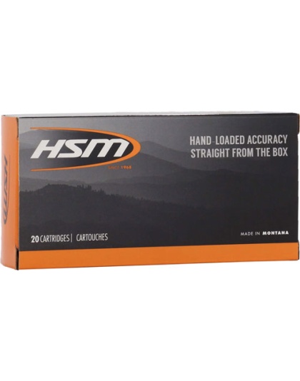 HSM Ammo 300 Winchester Short Magnum 180 Grain Game King 20 Rounds 25 Boxes per Case