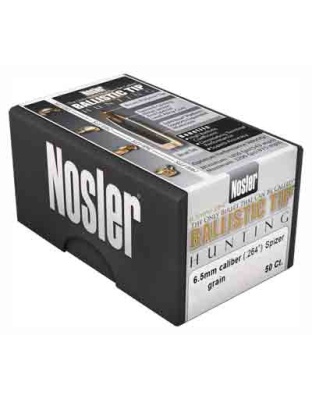 Nosler Bullets 6.5 mm.264 120 Grain Ballistic Tip 50 Count
