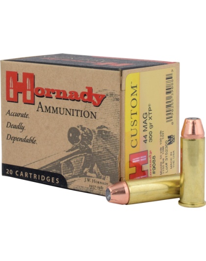 Hornady 44 Remington Magnum 300 Grain XTP 20 Rounds 10 Boxes per Case