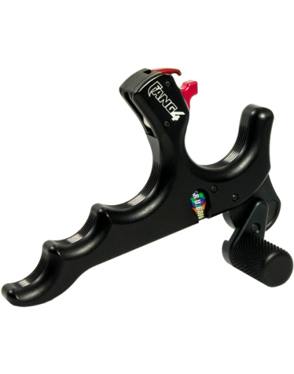 T.r.u. Ball Archery T.r.u. Ball Release Fang 4 Hand Held 4-Finger Thumb Black