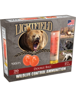Lightfield 20 Gauge 2.75" Double Ball 5 Rounds 10 Boxes per Case