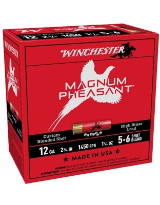 Winchester Ammunition Magnum Pheasant 12 Gauge 2.75" 1-1/4 Ounce 5&6 25 Rounds