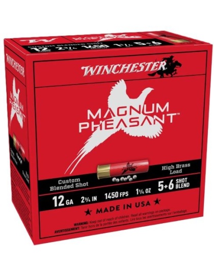 Winchester Ammunition Magnum Pheasant 12 Gauge 2.75" 1-1/4 Ounce 5&6 25 Rounds