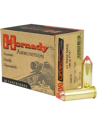 Hornady Leverevolution 41 Remington Magnum 190 Grain FTX 20 Rounds