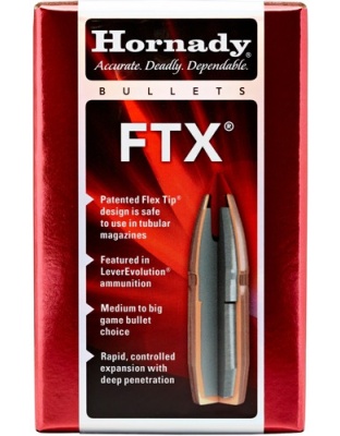 Hornady Bullets 30 Caliber.308 135 Grain Ftx 100 Count 15 Boxes per Case