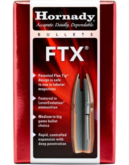 Hornady Bullets 30 Caliber.308 135 Grain Ftx 100 Count 15 Boxes per Case