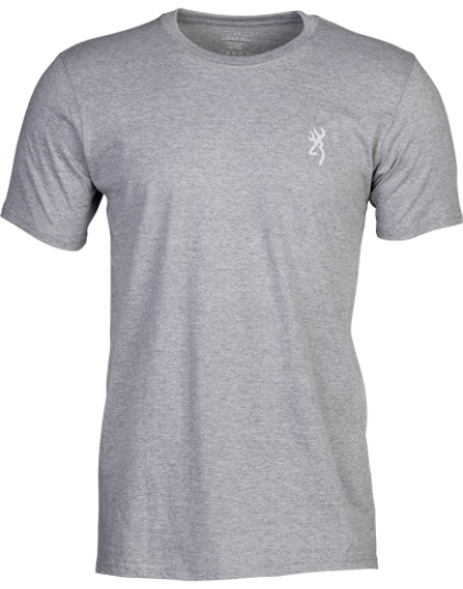 Browning Short-Sleeve T-Shirt Browning Legacy Flag Hthr Gray Large