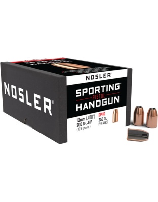 Nosler Bullets 10 mm.400 200 Grain Jacketed Hollow Point 250 Count